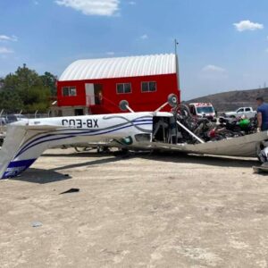 Accidente de avioneta en Atizapán deja tres personas lesionadas