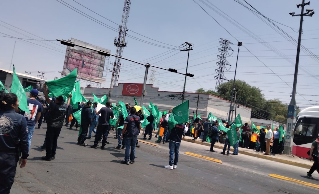Bloqueo en la Vía Morelos: trabajadores protestan en Ecatepec