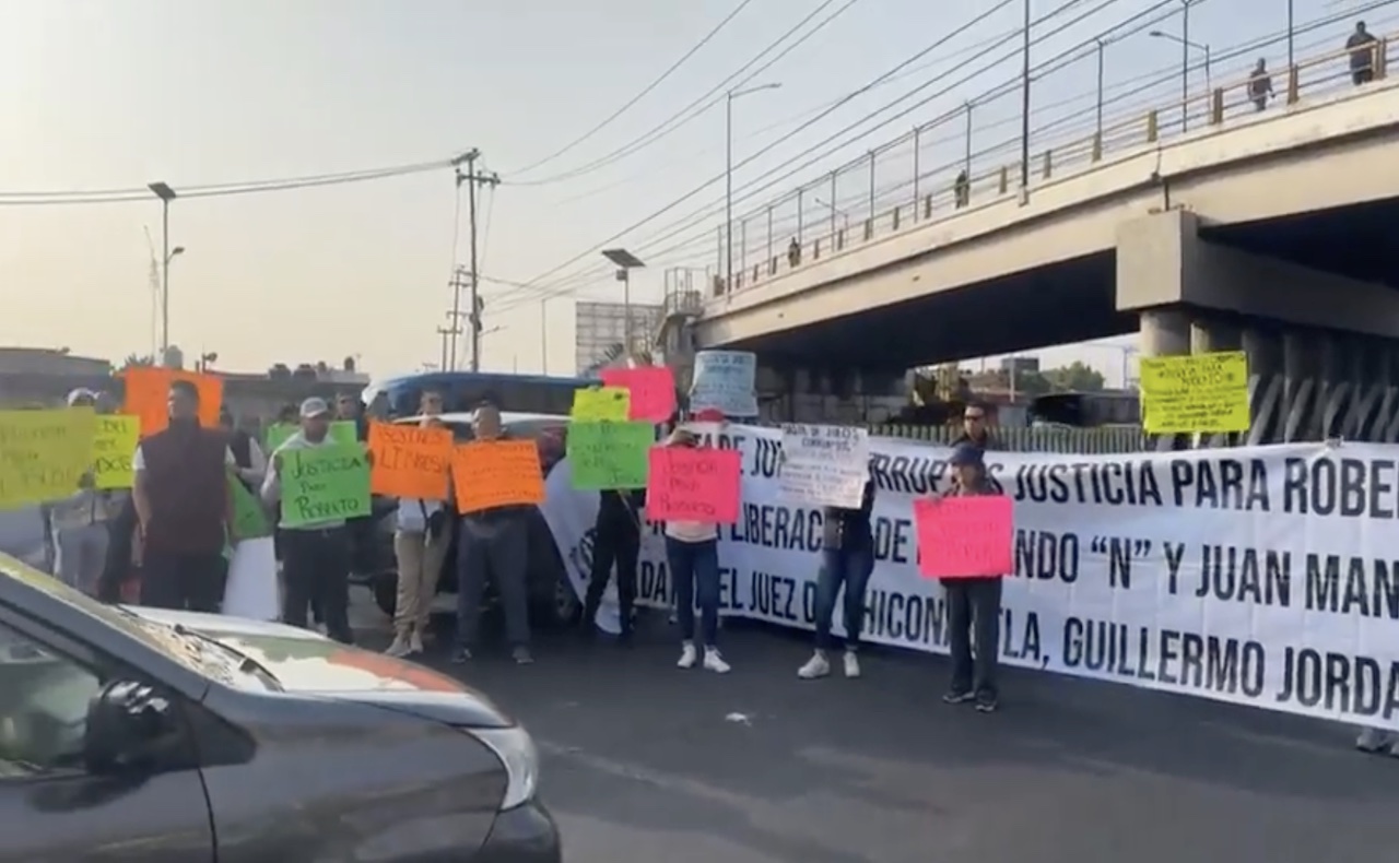 Bloqueo en la México Pachuca por la 30-30: personas acusan a juez de liberar a sujetos señalados en homicidio