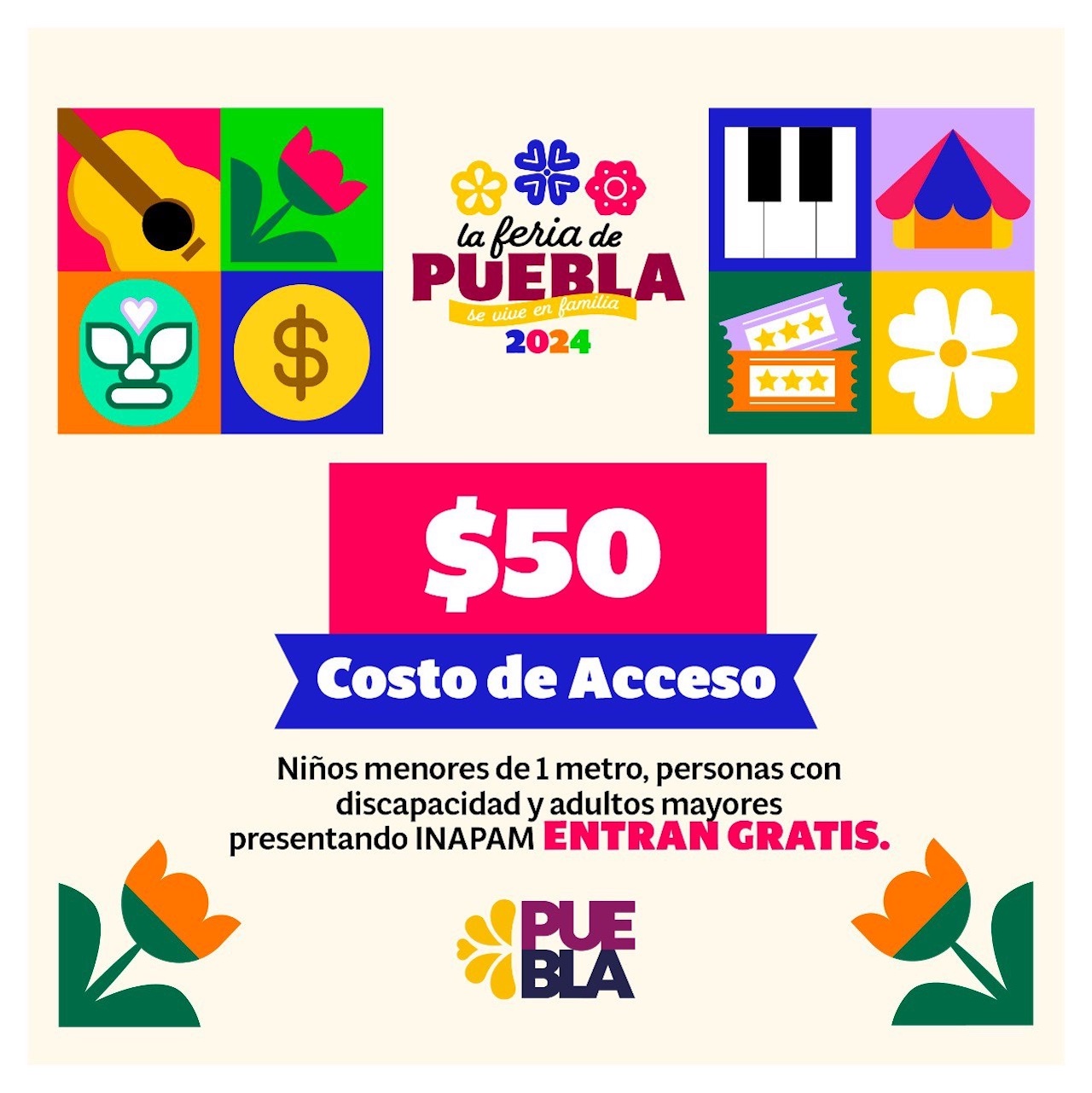 Boletos Feria de Puebla 2024 todos los precios