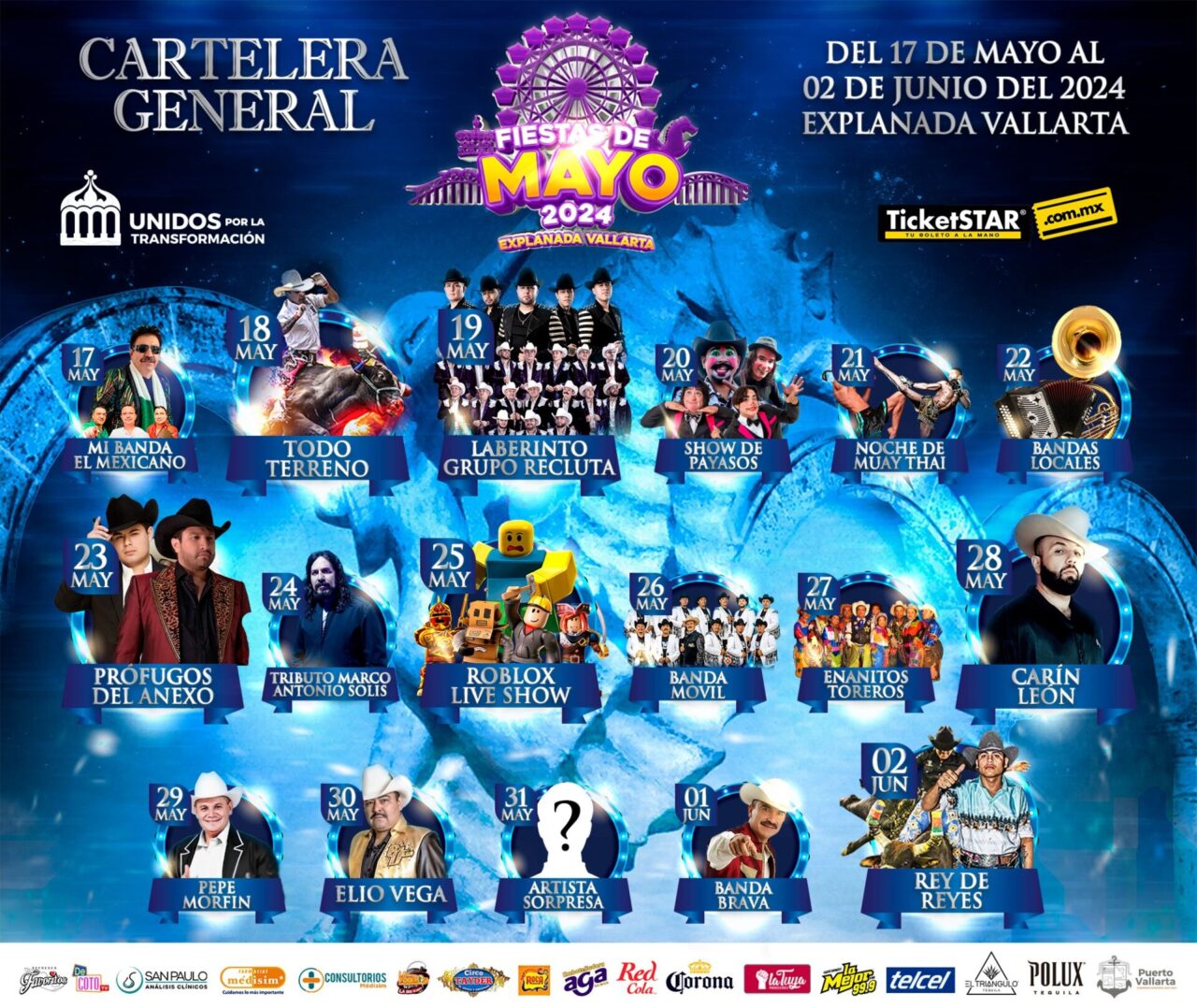 Festival Fiestas de Mayo Puerto Vallarta: fechas y cartelera oficial