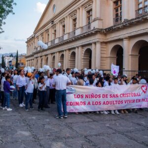 ‘Alto a la violencia infantil’: marchan contra desapariciones de menores en Chiapas