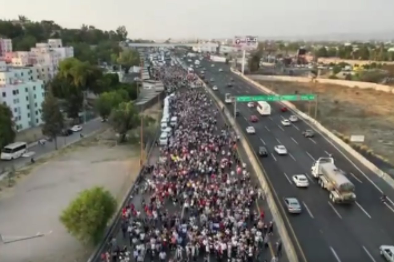 Manifestación en la México-Pachuca: realizan marcha del silencio en Ecatepec