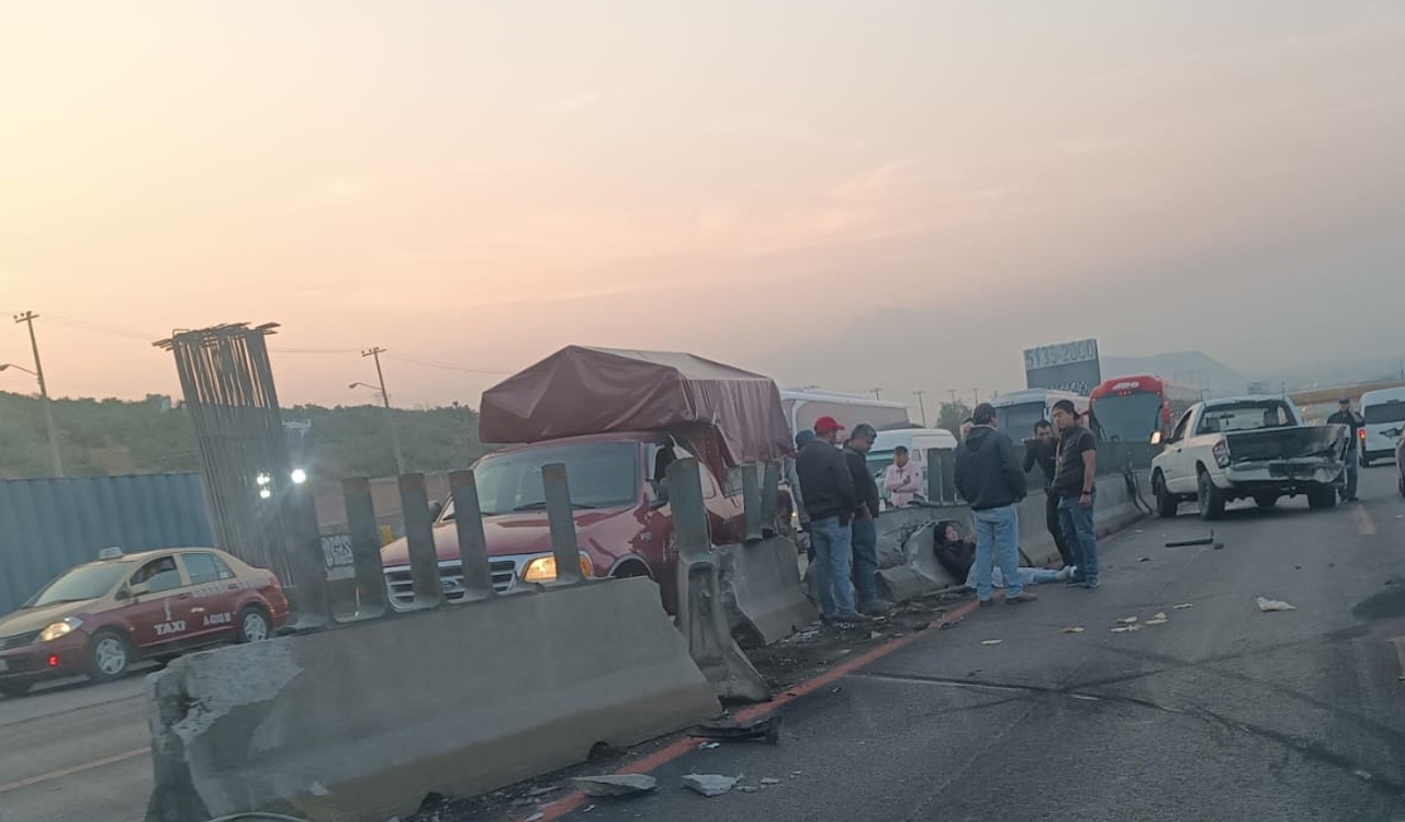 Accidente en la México-Puebla: choque deja 2 lesionados en Tejones