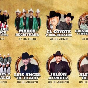 Feria de Durango (Fenadu) 2024: cartelera del Palenque, Velaria y Explanada