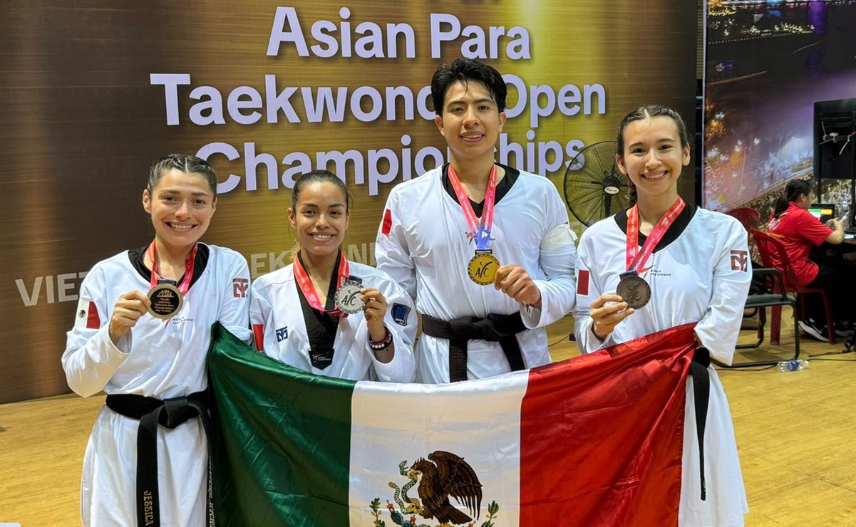 México gana oro y platas en campeonato de para taekwondo 2024