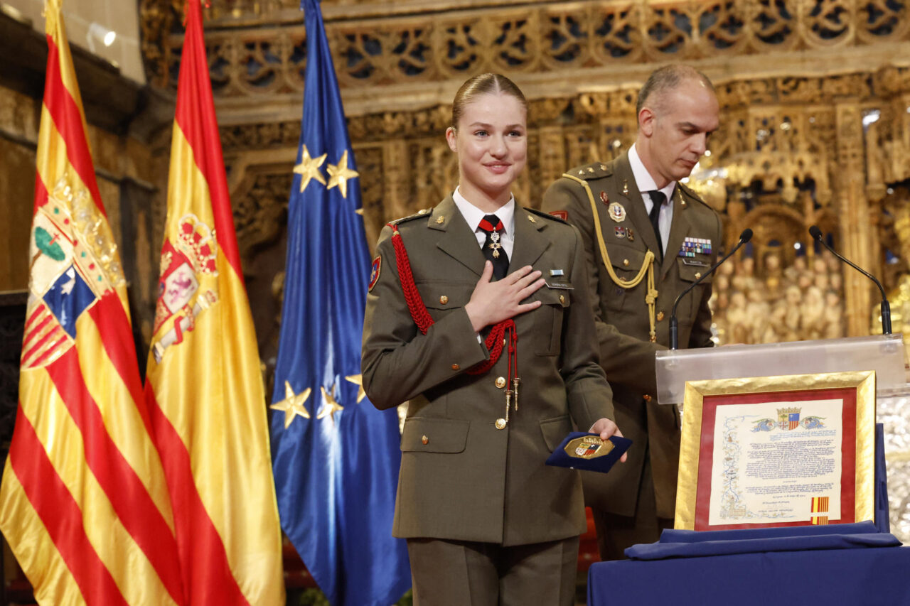 La princesa Leonor es homenajeada en Zaragoza