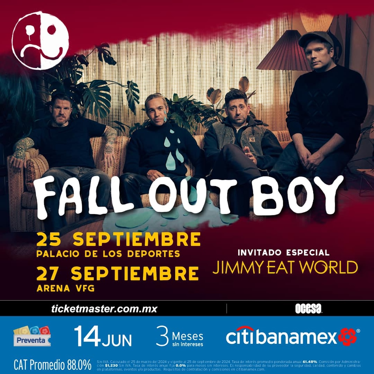 Fall Out Boy en México 2024 precios de boletos en Ticketmaster