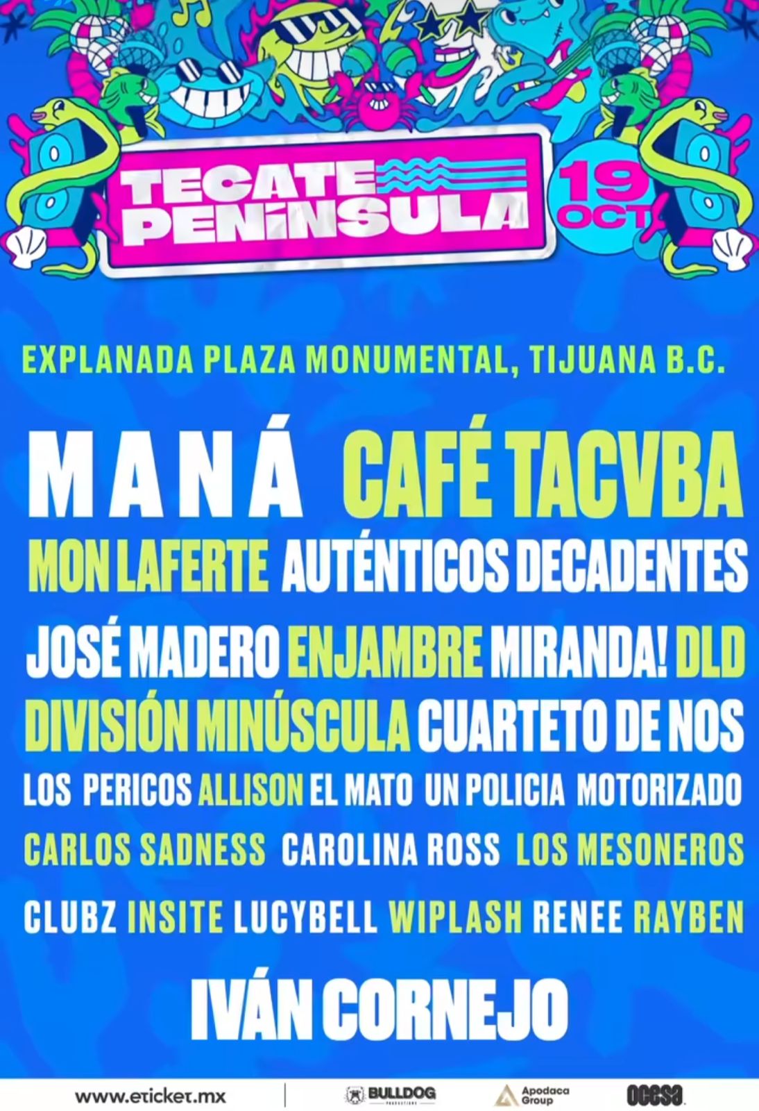 Tecate Península 2024 artistas y precio de los boletos en eTicket